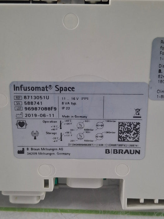B. Braun B. Braun Infusomat Space w/Pole Clamp & AC Adapter Infusion Pump Infusion Pump reLink Online