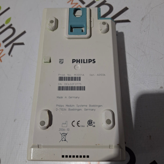 Philips M3001A-A01C06 Fast SpO2, NIBP, ECG, Temp, IBP MMS Module