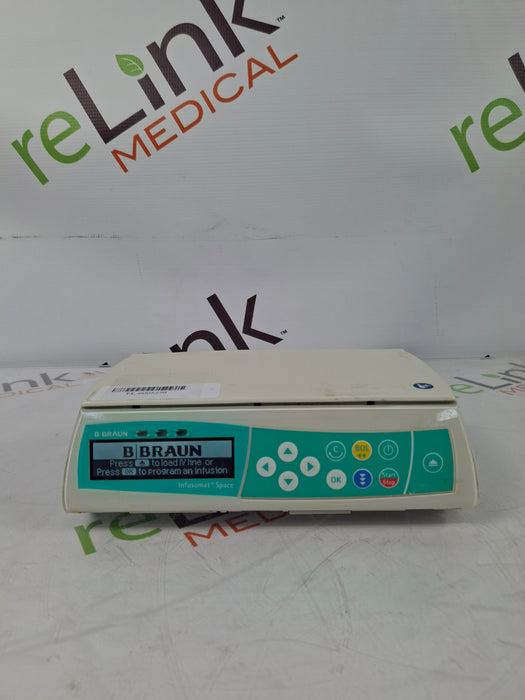 B. Braun Infusomat Space w/Pole Clamp & AC Adapter Infusion Pump