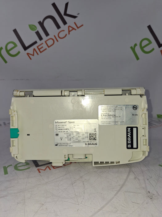 B. Braun Infusomat Space w/Pole Clamp & AC Adapter Infusion Pump