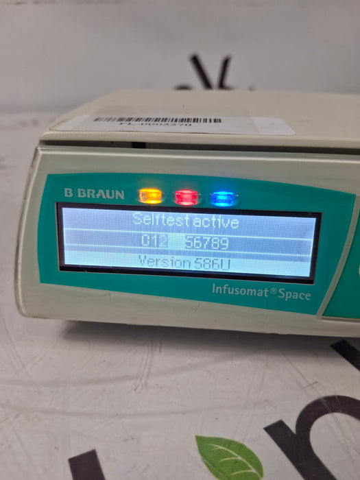 B. Braun Infusomat Space w/Pole Clamp & AC Adapter Infusion Pump