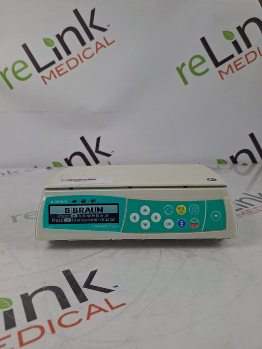 B. Braun Infusomat Space w/Pole Clamp & AC Adapter Infusion Pump