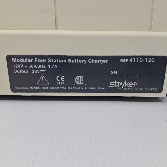 Stryker 4110-120 Four Station Battery Charger
