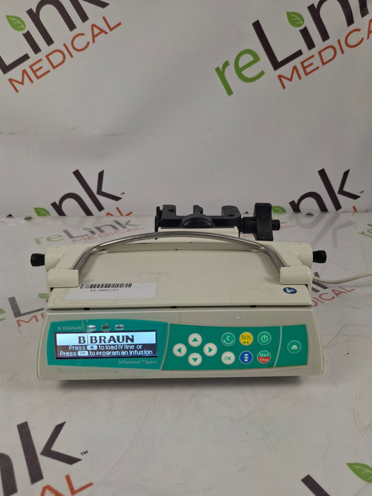 B. Braun Infusomat Space w/Pole Clamp & AC Adapter Infusion Pump