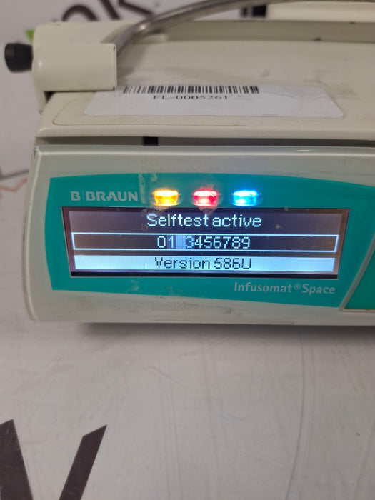 B. Braun Infusomat Space w/Pole Clamp & AC Adapter Infusion Pump