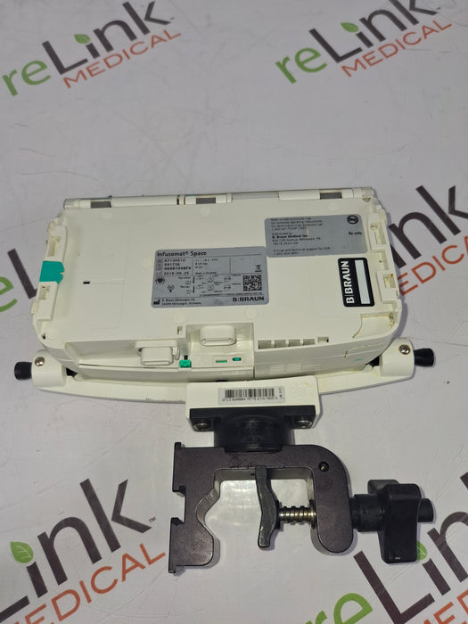 B. Braun Infusomat Space w/Pole Clamp & AC Adapter Infusion Pump
