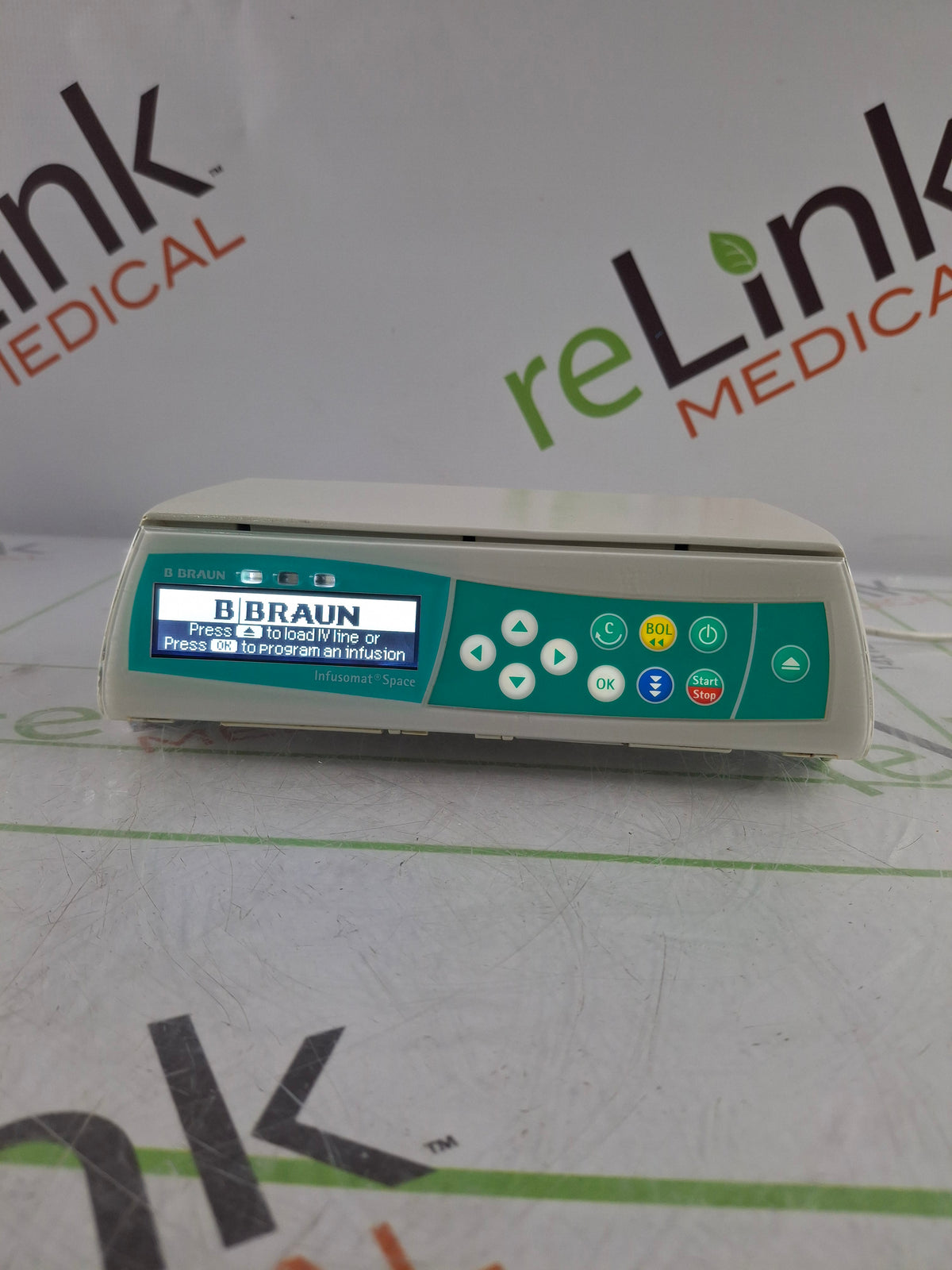 B. Braun Infusomat Space w/Pole Clamp & AC Adapter Infusion Pump