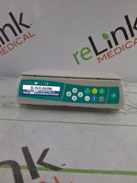 B. Braun Infusomat Space w/Pole Clamp & AC Adapter Infusion Pump