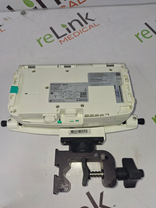 B. Braun Infusomat Space w/Pole Clamp & AC Adapter Infusion Pump