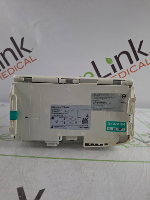B. Braun Infusomat Space w/Pole Clamp & AC Adapter Infusion Pump
