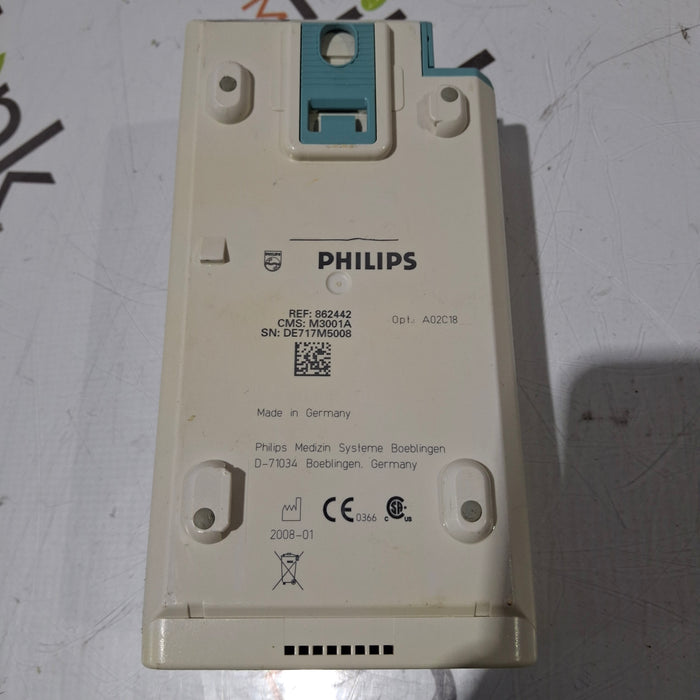 Philips M3001A-A02C18 OxiMax SpO2, NIBP, 12 lead ECG, Temp, IBP MMS Module