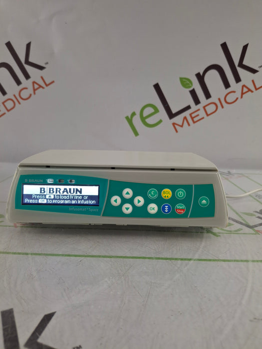 B. Braun Infusomat Space w/Pole Clamp & AC Adapter Infusion Pump