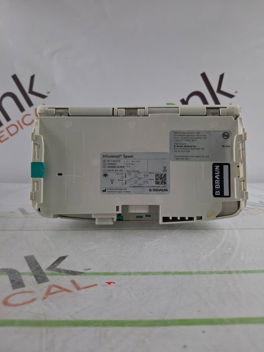 B. Braun Infusomat Space w/Pole Clamp & AC Adapter Infusion Pump