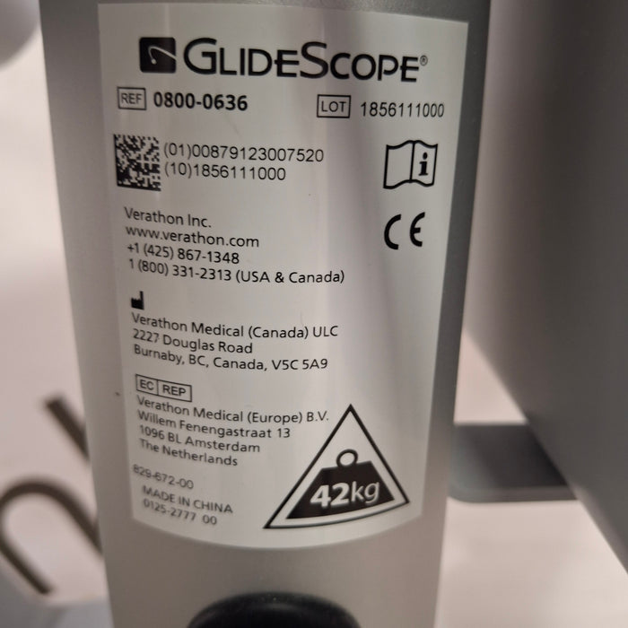 Verathon Medical, Inc 0800-0636 Glidescope Core Cart