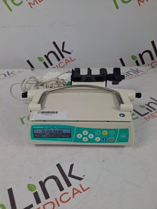 B. Braun Infusomat Space w/Pole Clamp & AC Adapter Infusion Pump