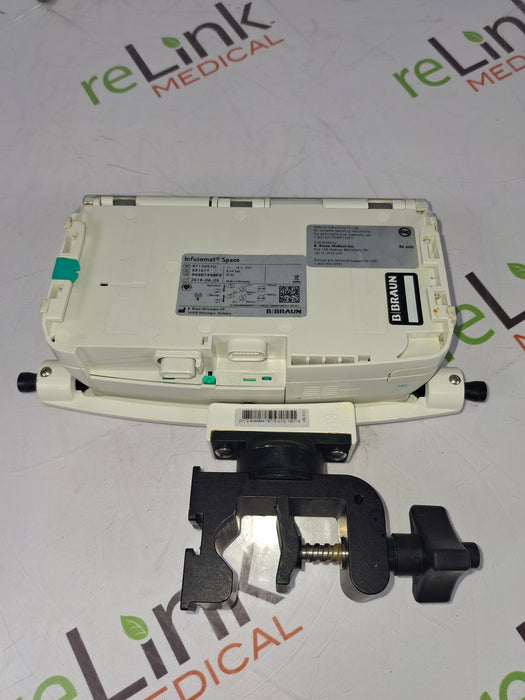 B. Braun Infusomat Space w/Pole Clamp & AC Adapter Infusion Pump