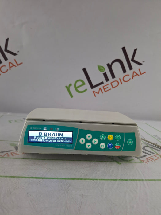 B. Braun Infusomat Space w/Pole Clamp & AC Adapter Infusion Pump
