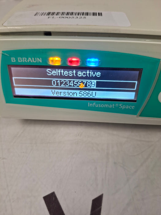 B. Braun Infusomat Space w/Pole Clamp & AC Adapter Infusion Pump