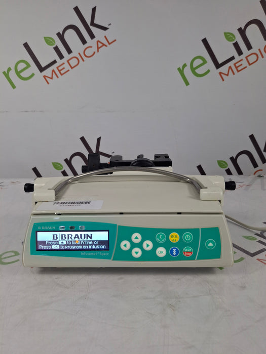 B. Braun Infusomat Space w/Pole Clamp & AC Adapter Infusion Pump