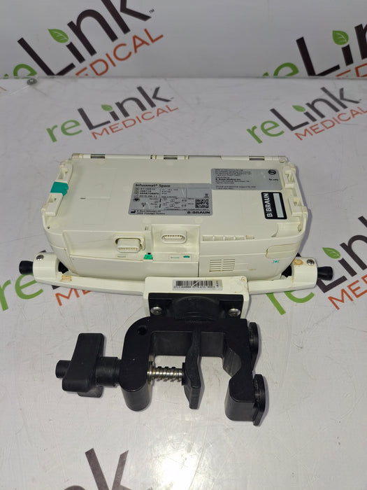 B. Braun Infusomat Space w/Pole Clamp & AC Adapter Infusion Pump