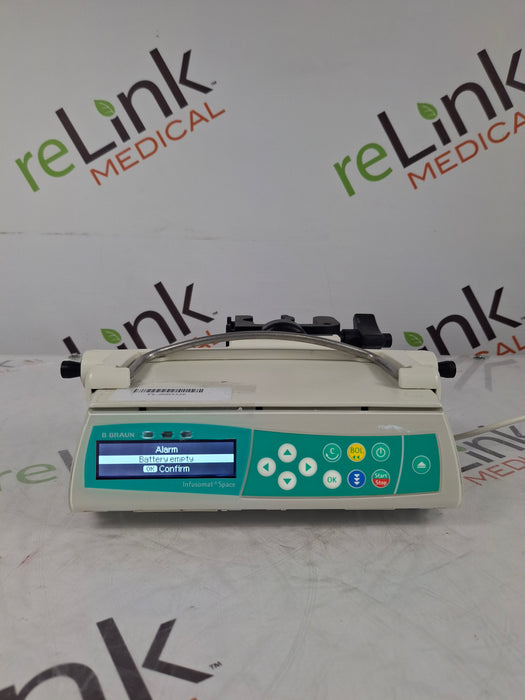 B. Braun Infusomat Space w/Pole Clamp & AC Adapter Infusion Pump