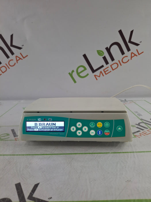 B. Braun Infusomat Space w/Pole Clamp & AC Adapter Infusion Pump