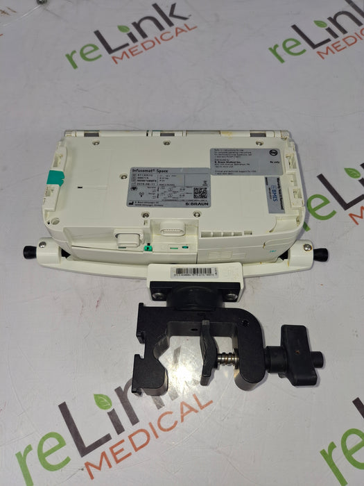 B. Braun Infusomat Space w/Pole Clamp & AC Adapter Infusion Pump