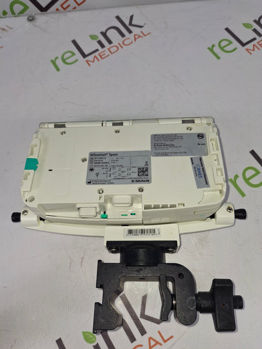 B. Braun Infusomat Space w/Pole Clamp & AC Adapter Infusion Pump