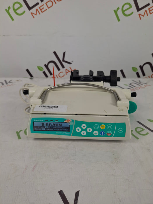 B. Braun Infusomat Space w/Pole Clamp & AC Adapter Infusion Pump