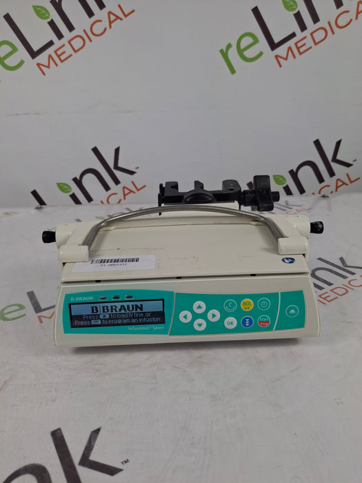 B. Braun Infusomat Space w/Pole Clamp & AC Adapter Infusion Pump