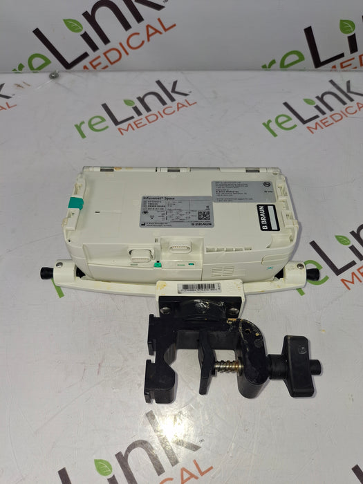 B. Braun Infusomat Space w/Pole Clamp & AC Adapter Infusion Pump