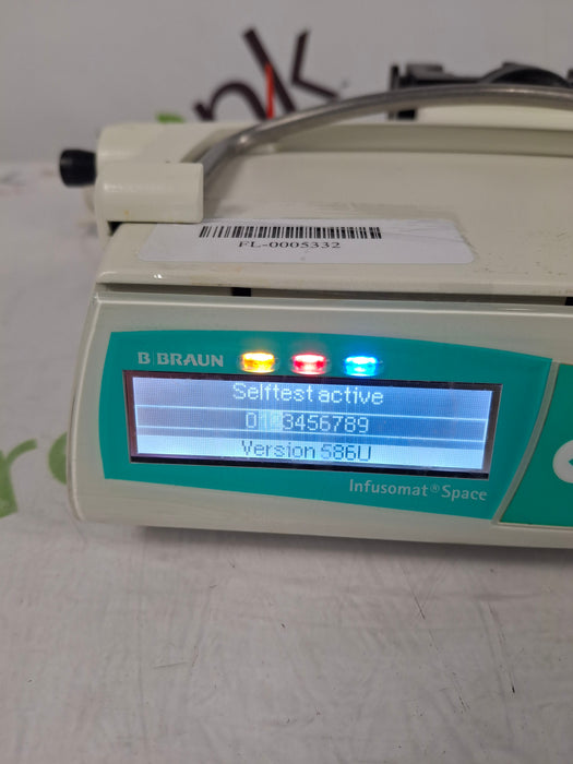 B. Braun Infusomat Space w/Pole Clamp & AC Adapter Infusion Pump