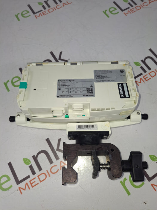 B. Braun Infusomat Space w/Pole Clamp & AC Adapter Infusion Pump