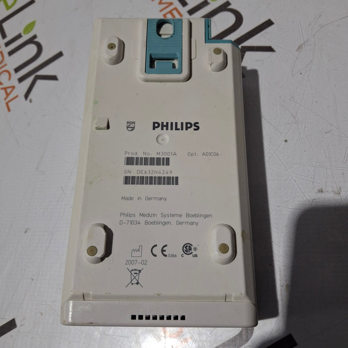 Philips M3001A-A01C06 Fast SpO2, NIBP, ECG, Temp, IBP MMS Module