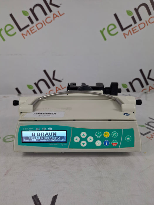 B. Braun Infusomat Space w/Pole Clamp & AC Adapter Infusion Pump