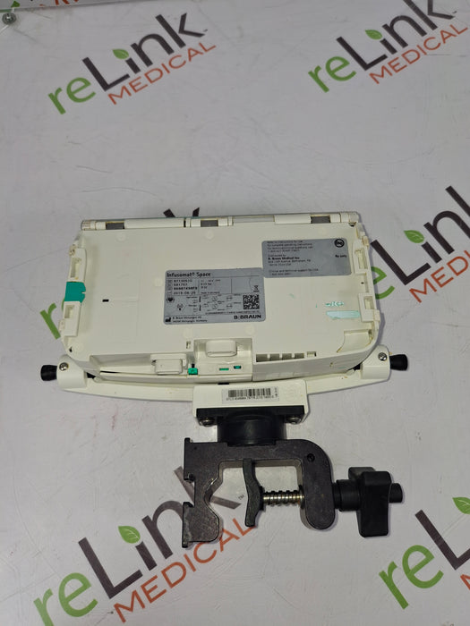 B. Braun Infusomat Space w/Pole Clamp & AC Adapter Infusion Pump