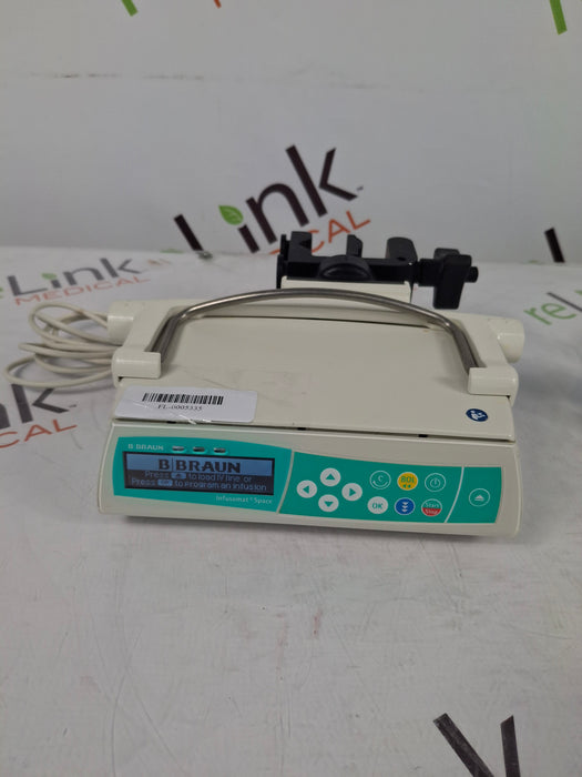 B. Braun Infusomat Space w/Pole Clamp & AC Adapter Infusion Pump