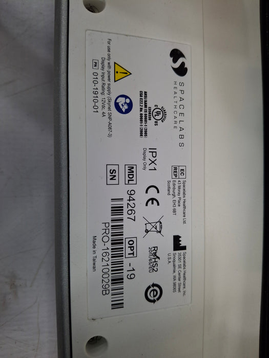 Spacelabs Healthcare Xprezzon 94267 Opt-19 Patient Monitor