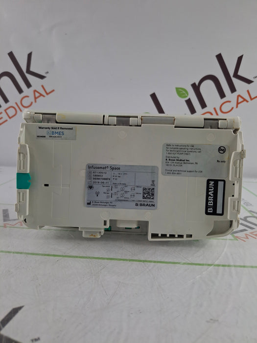 B. Braun Infusomat Space w/Pole Clamp & AC Adapter Infusion Pump