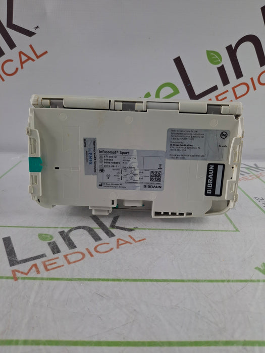 B. Braun Infusomat Space w/Pole Clamp & AC Adapter Infusion Pump