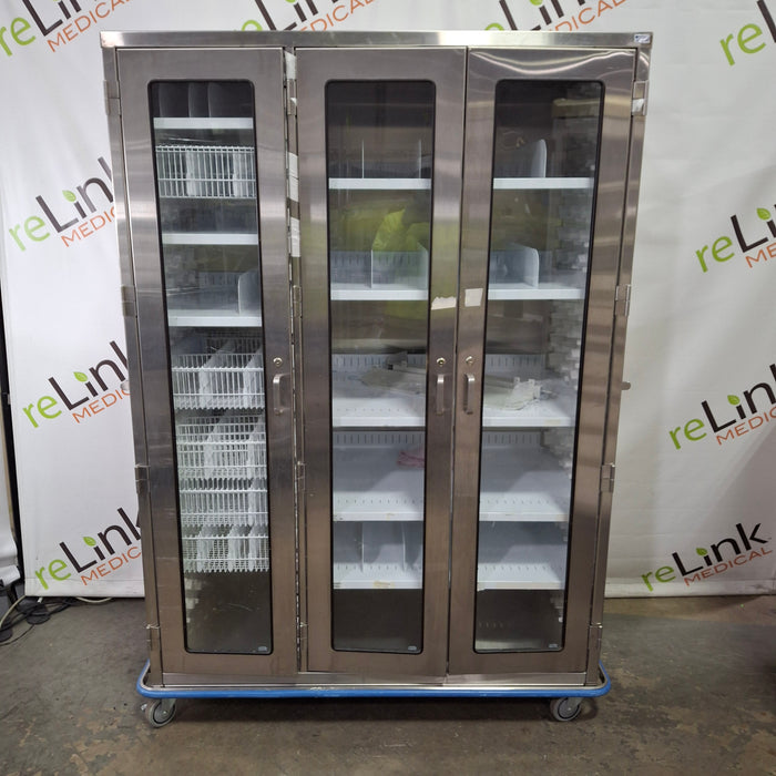 LogiQuip LogiCell Stainless Steel Triple Wide Cart