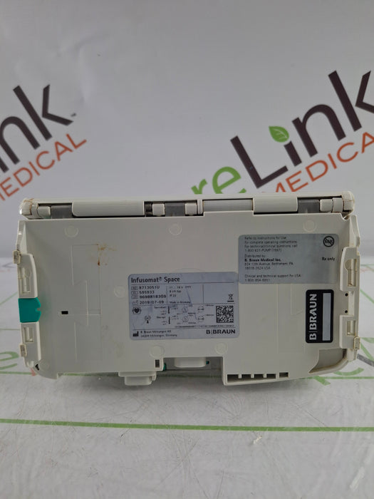 B. Braun Infusomat Space w/Pole Clamp & AC Adapter Infusion Pump