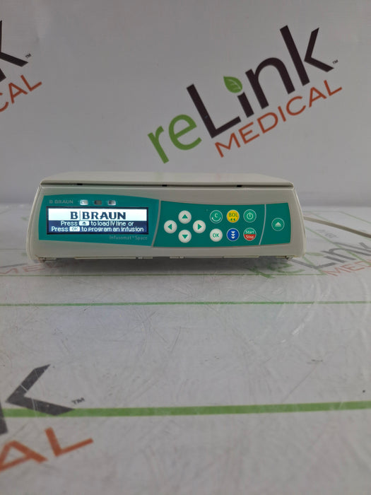 B. Braun Infusomat Space w/Pole Clamp & AC Adapter Infusion Pump