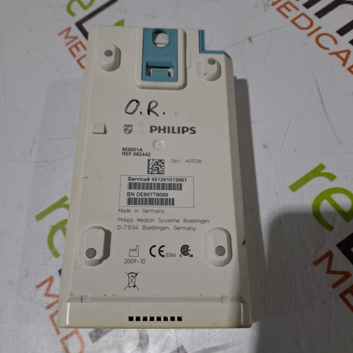 Philips M3001A-A01C06 Fast SpO2, NIBP, ECG, Temp, IBP MMS Module