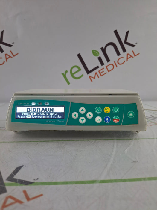 B. Braun Infusomat Space w/Pole Clamp & AC Adapter Infusion Pump
