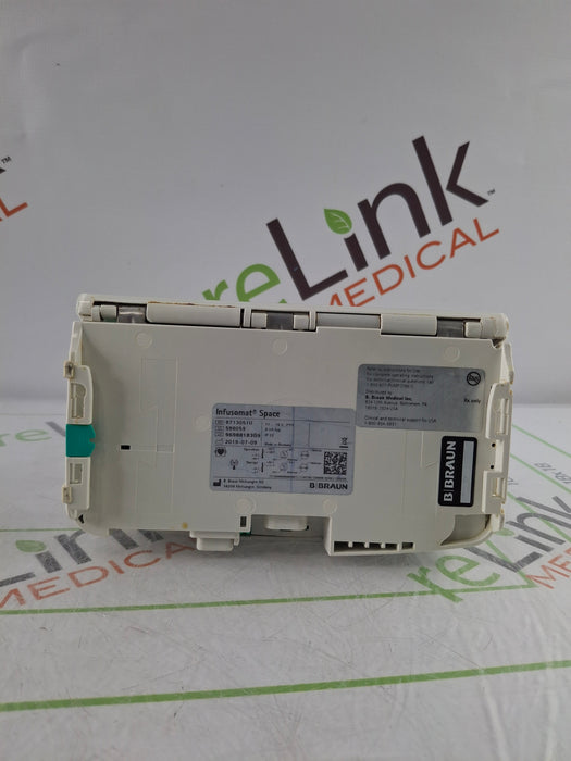 B. Braun Infusomat Space w/Pole Clamp & AC Adapter Infusion Pump