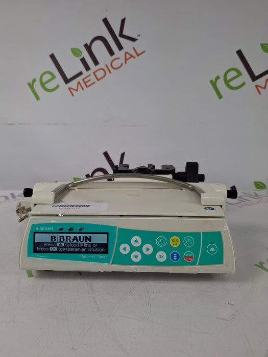 B. Braun Infusomat Space w/Pole Clamp & AC Adapter Infusion Pump