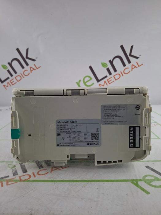 B. Braun Infusomat Space w/Pole Clamp & AC Adapter Infusion Pump
