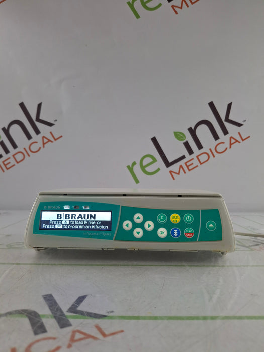 B. Braun Infusomat Space w/Pole Clamp & AC Adapter Infusion Pump