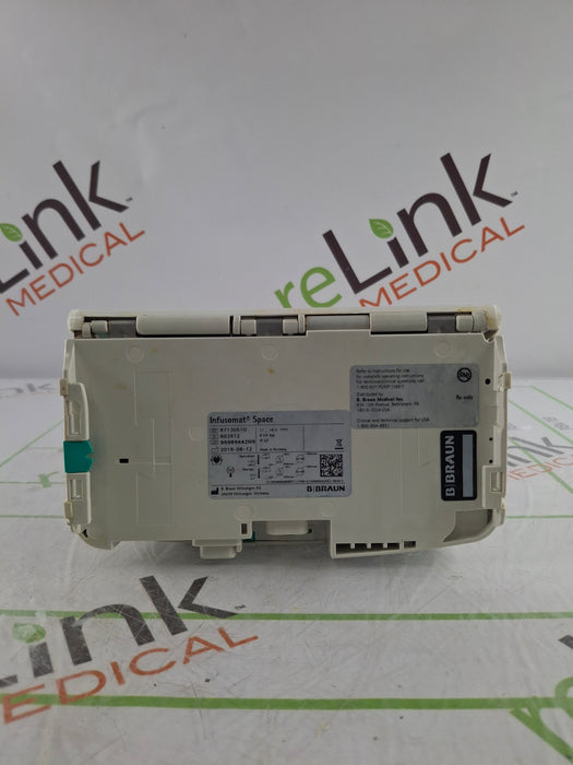 B. Braun Infusomat Space w/Pole Clamp & AC Adapter Infusion Pump